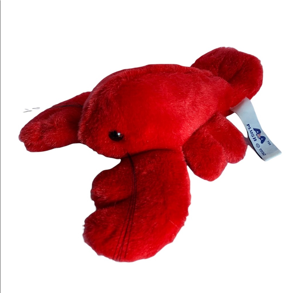 7" Red Lobster Plush Mini Flopsie Bean Bag Stuffed Animal Toy by A&A Plush Inc